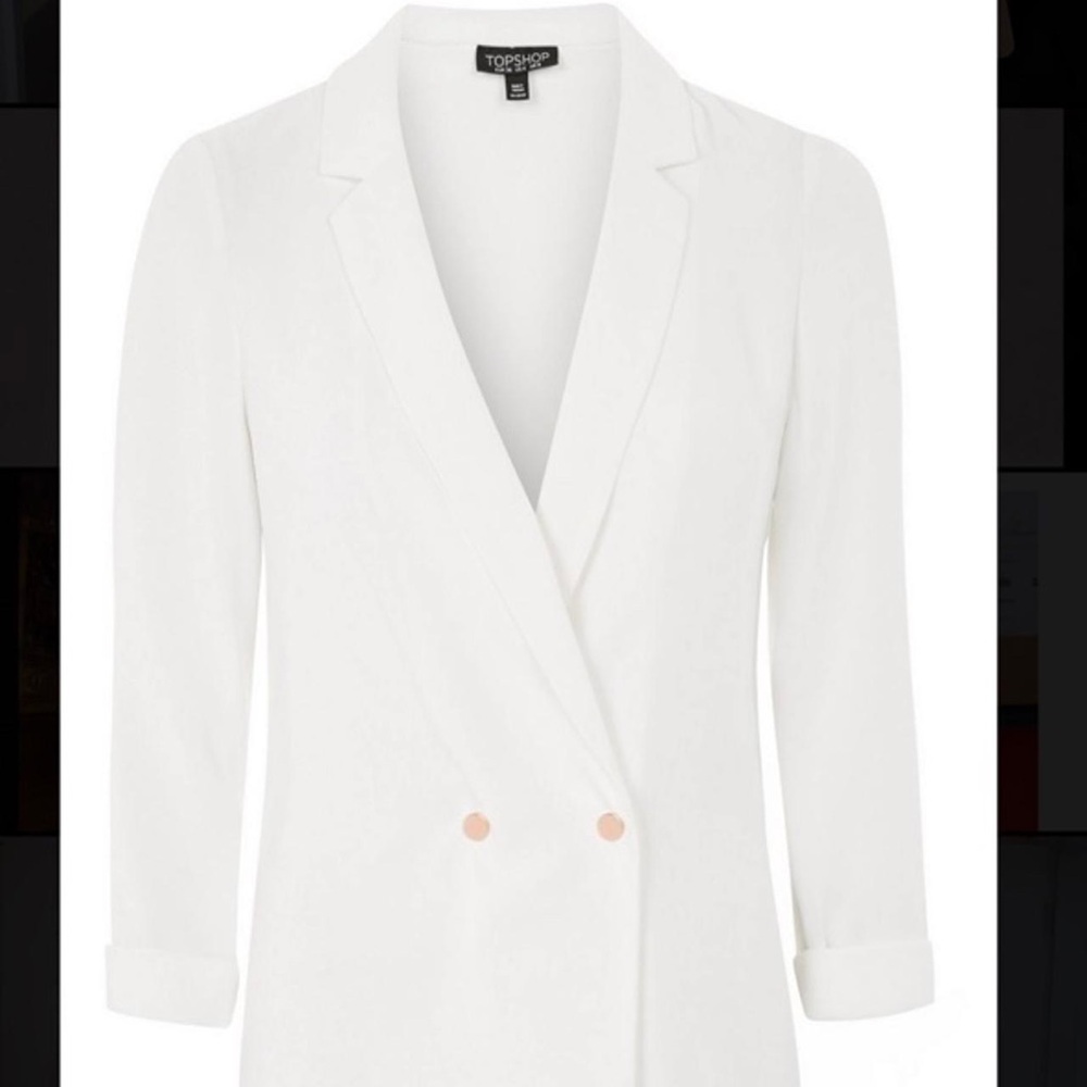 Topshop Classic White Blazer